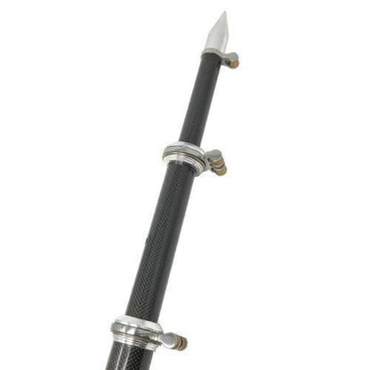 TACO Marine 16' Carbon Fiber Tele-Outrigger Poles Black w/Silver - OT-3160CF