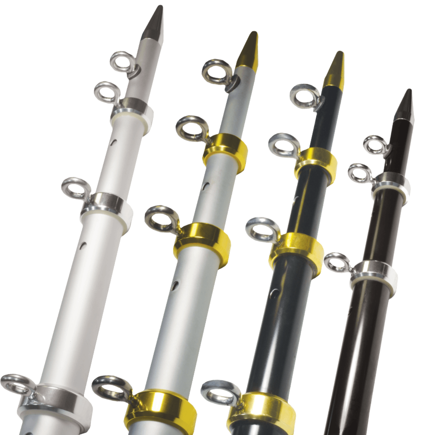 TACO Pair 15' Telescopic Outrigger Poles 1-1/8" - OT-0441BKA15
