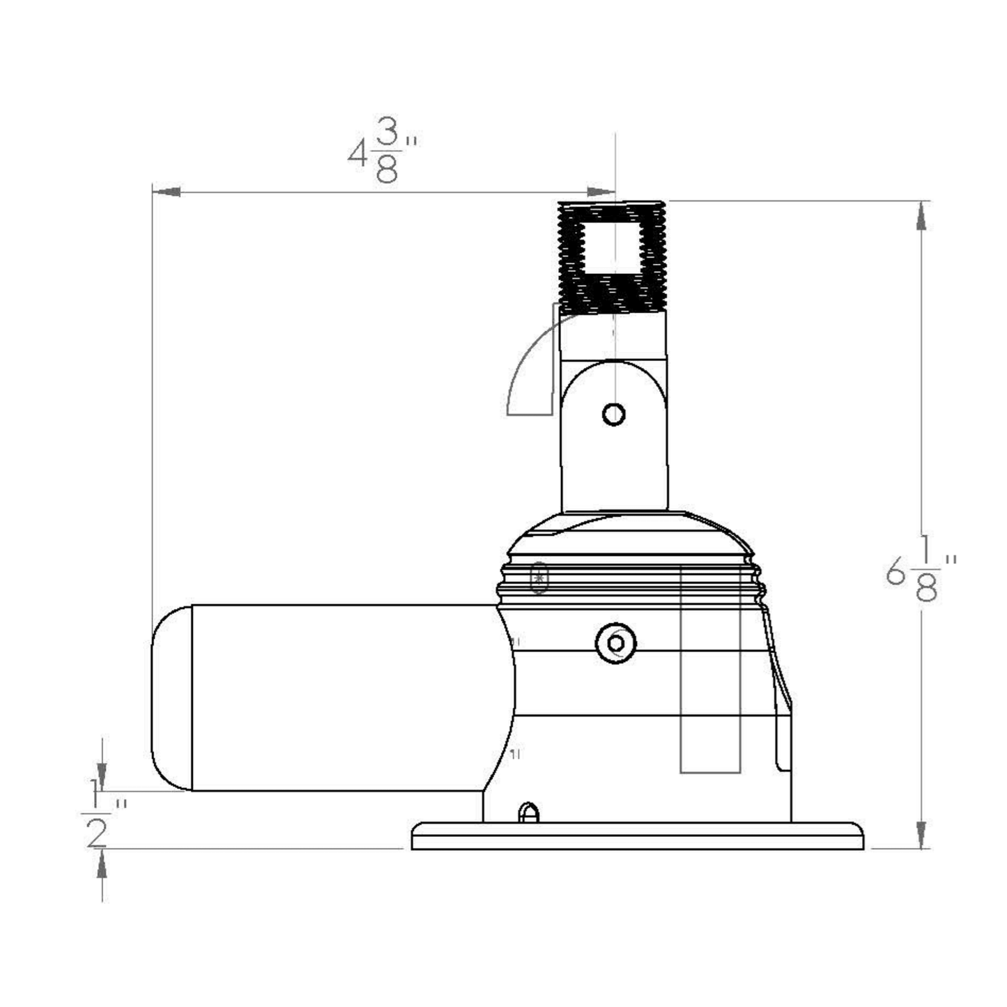 TACO Grand Slam Black Out Series Electric Masthead Anchor Light - GS-950BHC