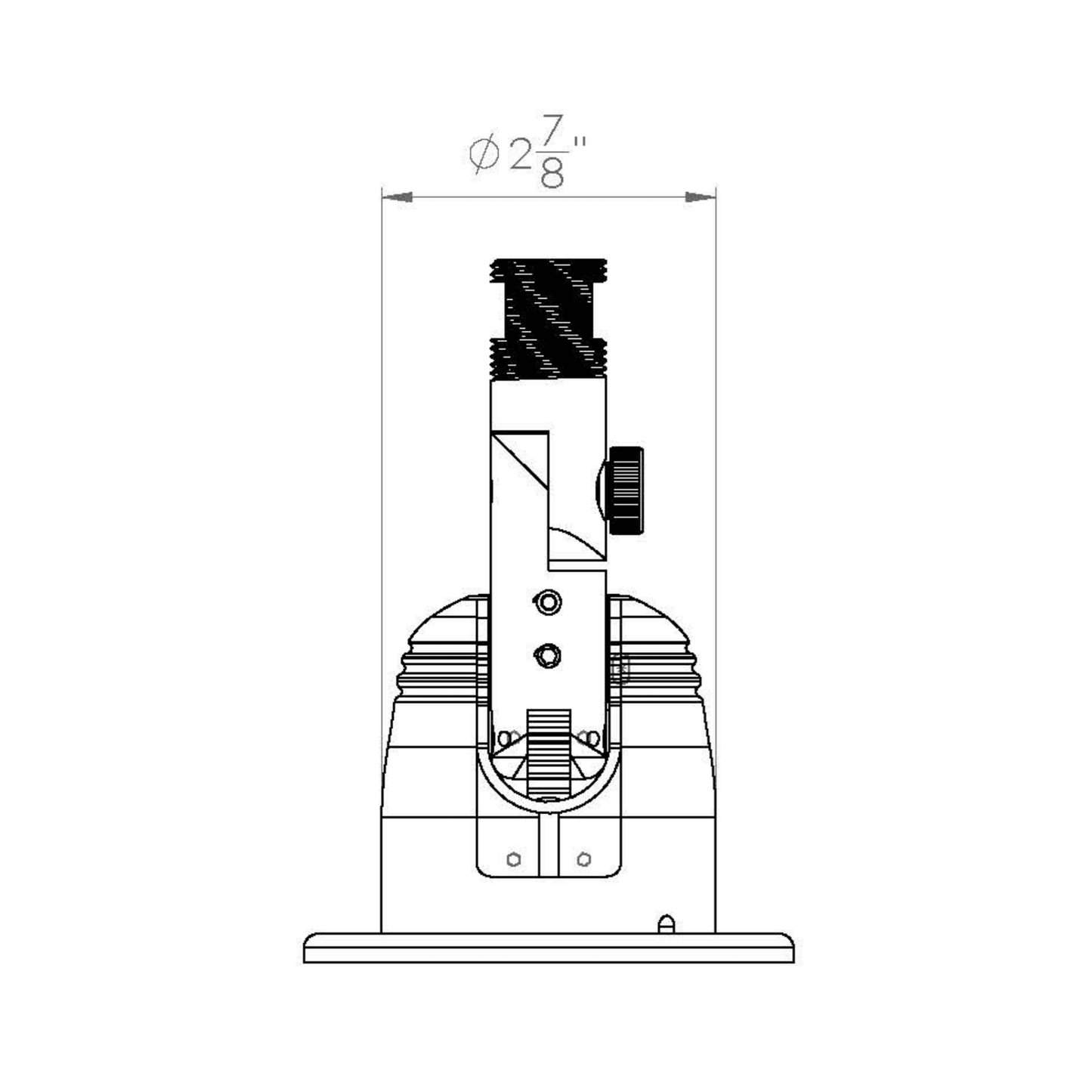 TACO Grand Slam Black Out Series Electric Masthead Anchor Light - GS-950BHC