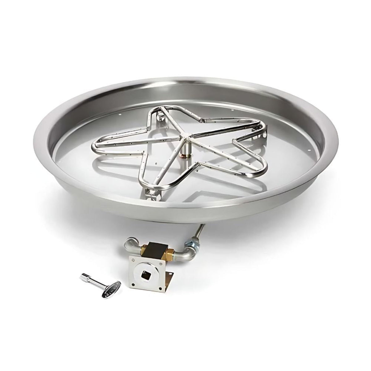 13″ Match Lit Fire Pit Kit - PENTA13MLFPK-FLEX-NG
