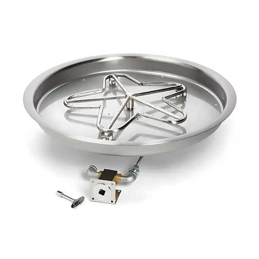 13″ Match Lit Fire Pit Kit - PENTA13MLFPK-FLEX-NG