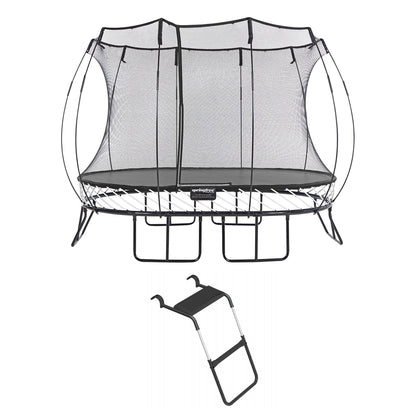 Springfree Trampoline Kids Oval 8 x 11Ft Trampoline & FlexrStep V2 Safety Ladder - 299723