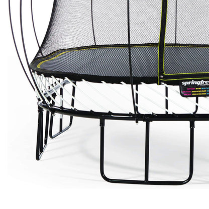 Springfree Trampoline Kids Square 11 Ft Trampoline & FlexrStep V2 Safety Ladder - 299775
