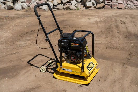 Stark USA 6.5hp Walk-Behind Vibration Plate Compactor 2248lbs 196cc EPA Engine - KIT61021