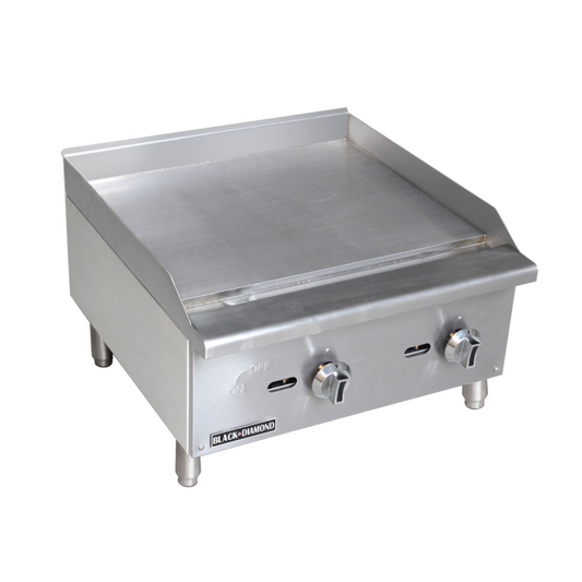 Adcraft BDECTG-24/NG Black Diamond Standard Series Gas Griddle 24"W - : BDECTG-24/NG