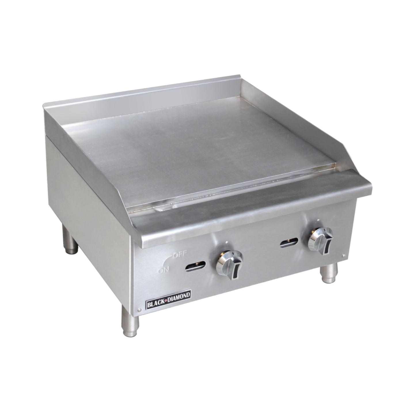 Adcraft BDECTG-24/NG Black Diamond Standard Series Gas Griddle 24"W - : BDECTG-24/NG