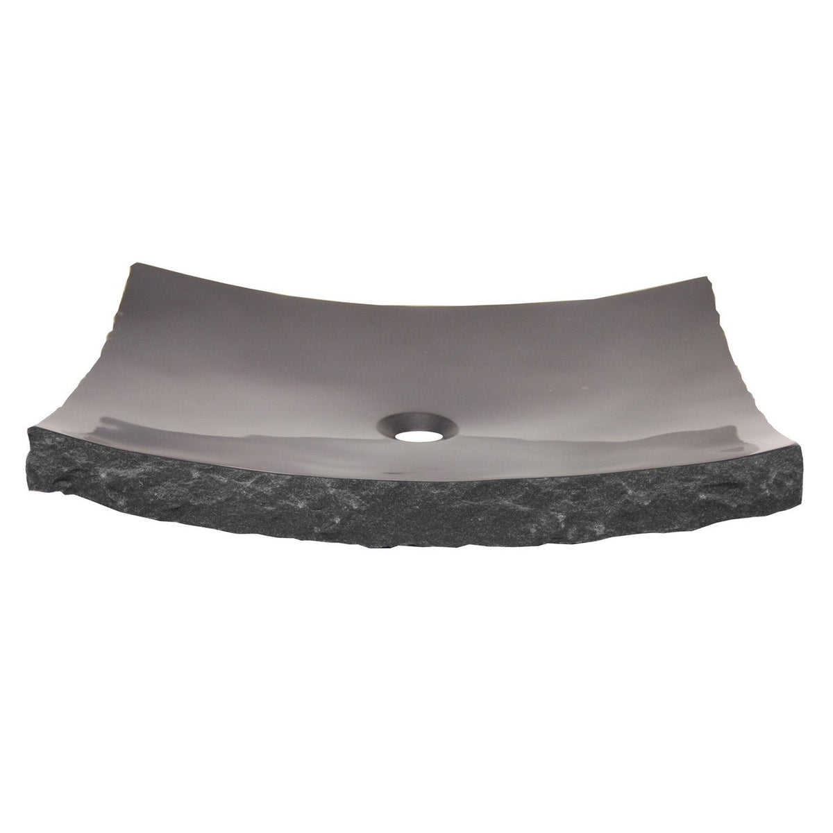 Eden Bath Large Black Granite Zen Sink