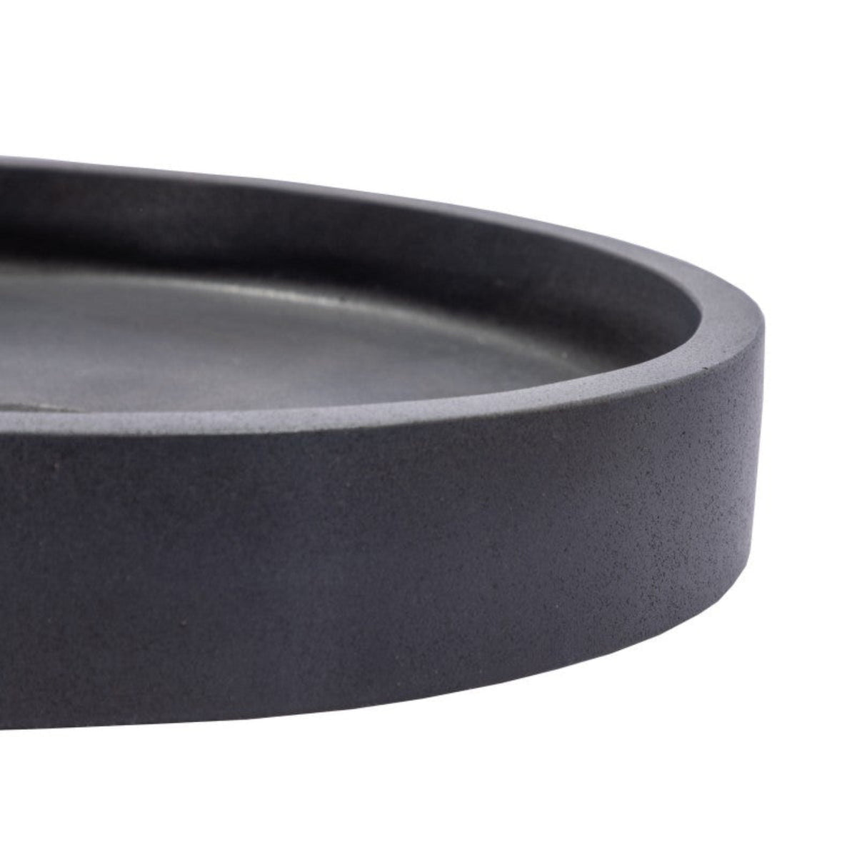 Eden Bath Low Round Vessel Sink - Lava Stone - EB_S045LS-H