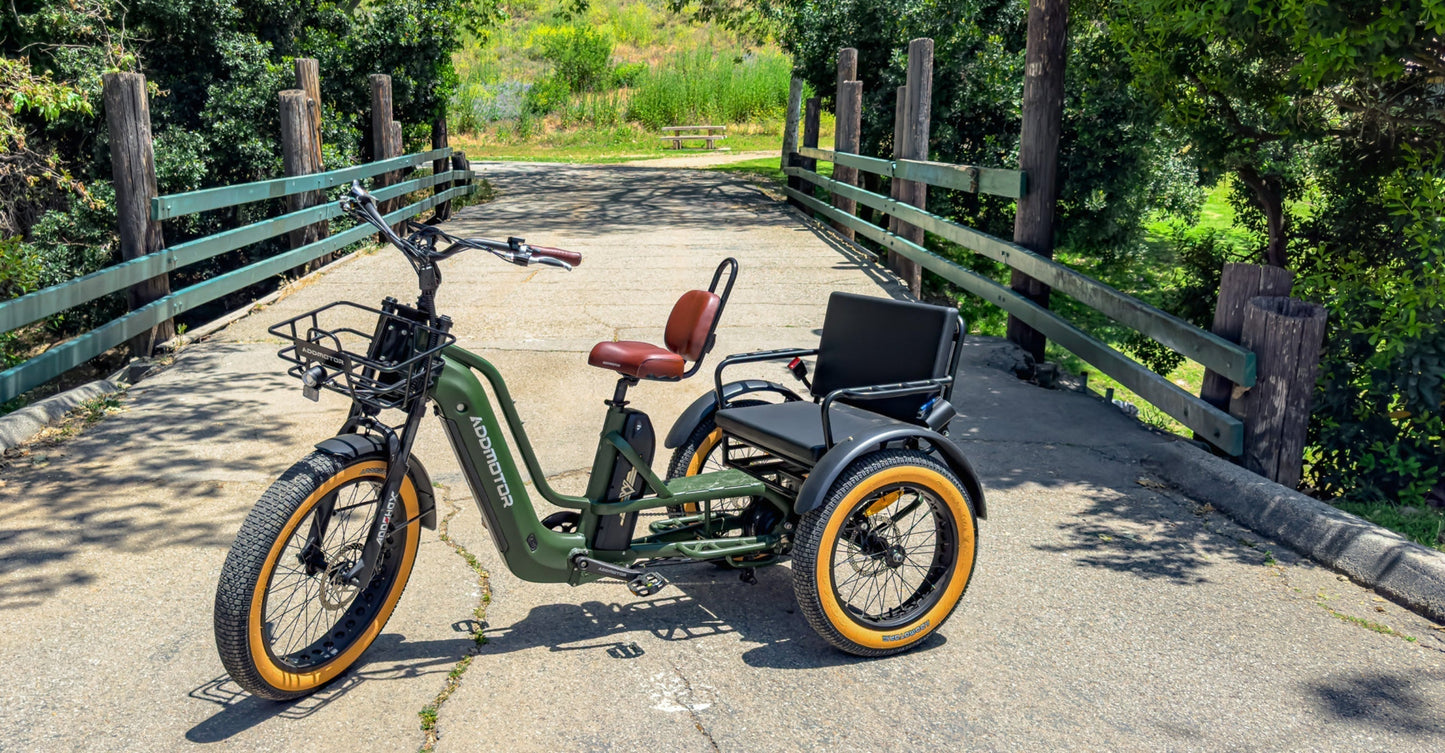 Addmotor 750W 48V Greattan L Trike Fat Tire Electric Bike - EB-ADD-GTL-NBL