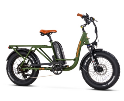 Addmotor 750W M-81 Step-Thru Cargo Electric Bike - EB-AM-M81-BLK