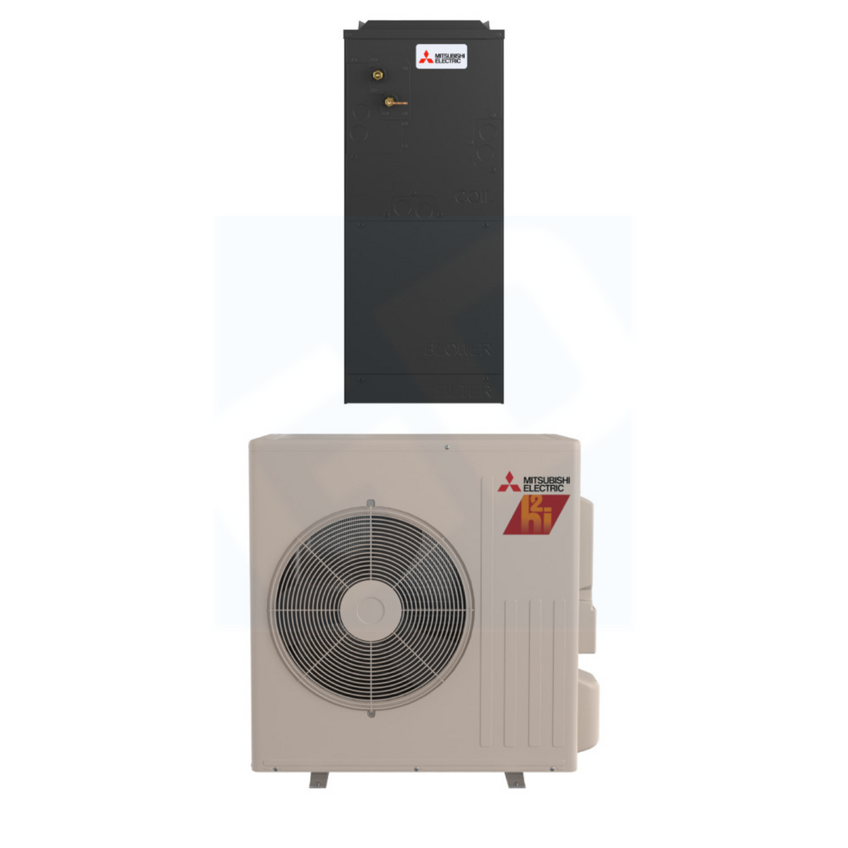 Mitsubishi Electric SVZ-AP18NL & SUZ-AA18NLHZ 18,000 BTU 16.2 SEER2 Hyper-Heating H2iMulti-Position Air Handler System - R454B - SVZAP18NL/SUZAA18NLHZ