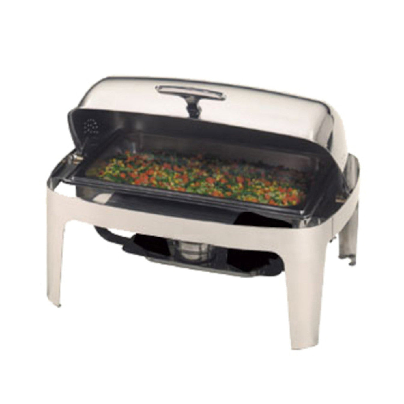 Adcraft  American Metalcraft ADAGIORT26 Rectangular Adagio Chafer with Silver Trim - 360.64 - ADAGIORT26