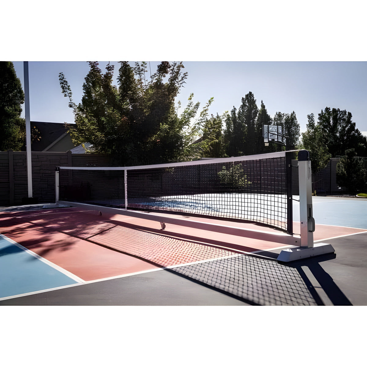 Dominator Pro Max Semi Permanent Rolling Portable Pickleball Net - pb-max-1