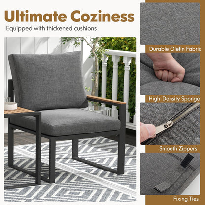 Tangkula 5 Pieces Patio Furniture Set - NP11787GR+